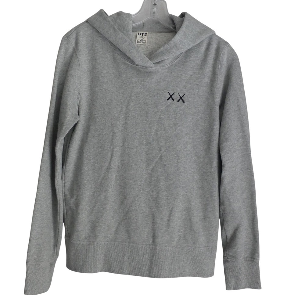 Uniqlo UT KAWS Sesame Street Hoodie Gray XS Graphic Sweatshirt Grunge Streetwear